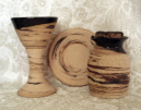 Pastor travel communion set in Memorial pattern made by Debra Ocepek of Ocepek Pottery photo of Pastor travel communion set in Memorial pattern made by Debra Ocepek of Ocepek Pottery