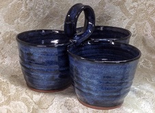Blue Jean glaze pottery by Ocepek Pottery photo of blue jean glaze pottery by Ocepek Pottery