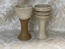 photo of communion pottery made by Debra Ocepek of Ocepek Pottery