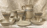 communion pottery set made by Debra Ocepek of Ocepek Pottery photo of communion pottery set made by Debra Ocepek of Ocepek Pottery