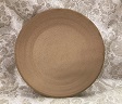 photo of plain rustic lord's supper Natural paten made by Debra Ocepek of Ocepek Pottery