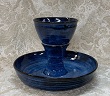 photo of stoneware communion one-piece intinction server made by Debra Ocepek of Ocepek Pottery