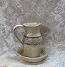 photo of stoneware communion cruet made by Debra Ocepek of Ocepek Pottery